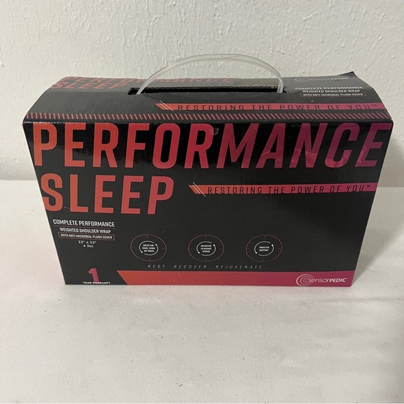 SensorPEDIC Performance Weighted Shoulder Wrap 4lb Stress Relief Anti Microbial - Picture 2 of 8